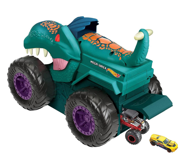 Hot Wheels Monster Trucks Pożeracz aut Mega Wrex - 1023547 - zdjęcie 3